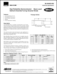 datasheet for ML46580S-992 by M/A-COM - manufacturer of RF