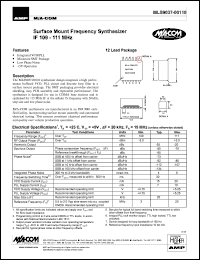datasheet for MLS9037-00111TR by M/A-COM - manufacturer of RF