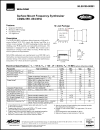 datasheet for MLS9109-00881 by M/A-COM - manufacturer of RF