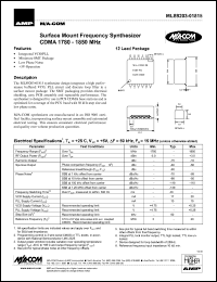 datasheet for MLS9203-00815 by M/A-COM - manufacturer of RF