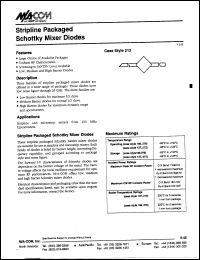 datasheet for MA4E914-276 by M/A-COM - manufacturer of RF