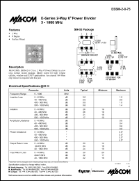 datasheet for ESSM-2-8-75 by M/A-COM - manufacturer of RF