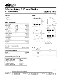 datasheet for ESSMJ-2-10-75 by M/A-COM - manufacturer of RF