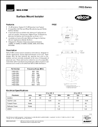 datasheet for FR32-0001 by M/A-COM - manufacturer of RF