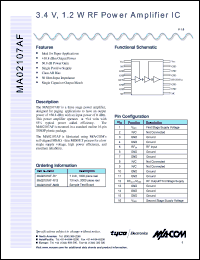 datasheet for MA02107AF-R7 by M/A-COM - manufacturer of RF