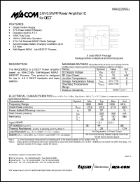 datasheet for MA02206GJ by M/A-COM - manufacturer of RF