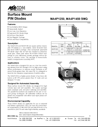 datasheet for MA4P1250 by M/A-COM - manufacturer of RF
