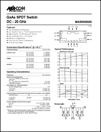 datasheet for MASW20000 by M/A-COM - manufacturer of RF
