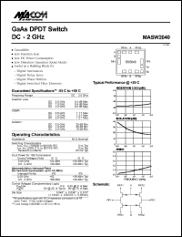 datasheet for MASW2040 by M/A-COM - manufacturer of RF