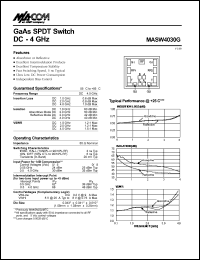 datasheet for MASW4030G by M/A-COM - manufacturer of RF