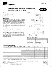 datasheet for MD57-0001TR by M/A-COM - manufacturer of RF