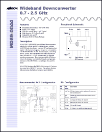 datasheet for MD59-0044TR by M/A-COM - manufacturer of RF