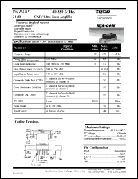 datasheet for PAW587 by M/A-COM - manufacturer of RF