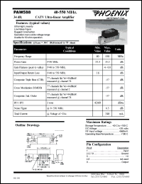 datasheet for PAW588 by M/A-COM - manufacturer of RF