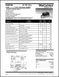datasheet for PAW788 by M/A-COM - manufacturer of RF