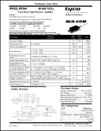 datasheet for PF03 by M/A-COM - manufacturer of RF