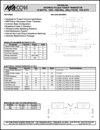 datasheet for PH1090-15L by M/A-COM - manufacturer of RF