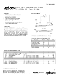 datasheet for PH2729-150M by M/A-COM - manufacturer of RF