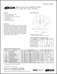 datasheet for PHA2731-190M by M/A-COM - manufacturer of RF