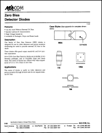 datasheet for MA40186 by M/A-COM - manufacturer of RF