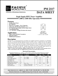 datasheet for PM2117 by 