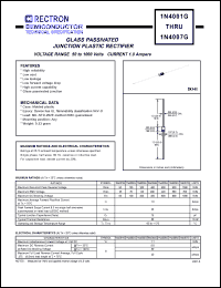 datasheet for 1N4001G by 