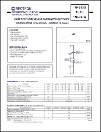 datasheet for 1N4937G by 