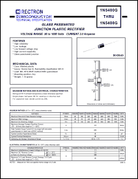 datasheet for 1N5401G by 