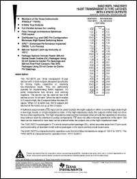 datasheet for 74AC16373DL by Texas Instruments