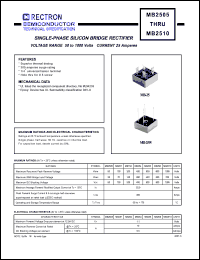 datasheet for MB251 by 