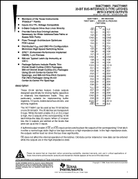 datasheet for 74ACT16841DL by Texas Instruments