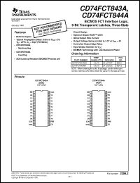 datasheet for CD74FCT843AM by Texas Instruments
