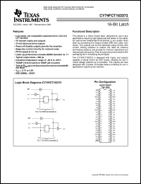 datasheet for CY74FCT163373CPAC by Texas Instruments