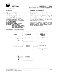 datasheet for UT62L5128LC-70LLI by 