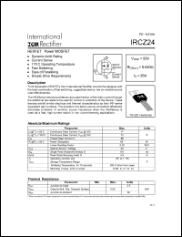 datasheet for IRCZ24 by International Rectifier