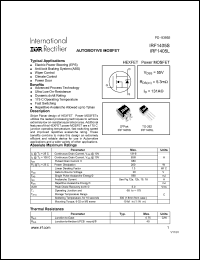 datasheet for IRF1405S by International Rectifier