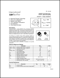 datasheet for IRF3205S by International Rectifier