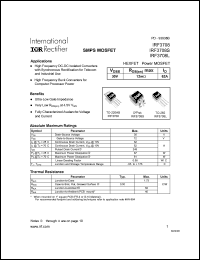 datasheet for IRF3708 by International Rectifier