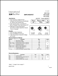 datasheet for IRF3709 by International Rectifier