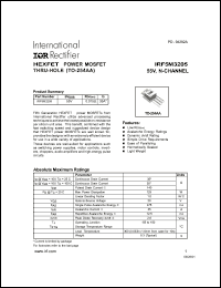 datasheet for IRF5M3205 by International Rectifier