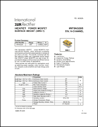 datasheet for IRF5N3205 by International Rectifier