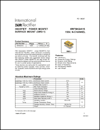 datasheet for IRF5N3415 by International Rectifier