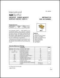 datasheet for IRF5N3710 by International Rectifier