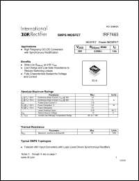 datasheet for IRF7463 by International Rectifier