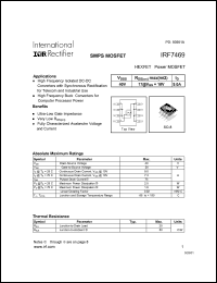 datasheet for IRF7469 by International Rectifier