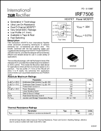 datasheet for IRF7506 by International Rectifier