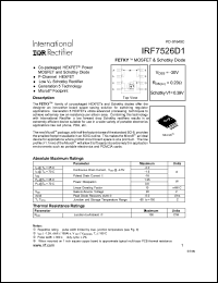 datasheet for IRF7526D1 by International Rectifier