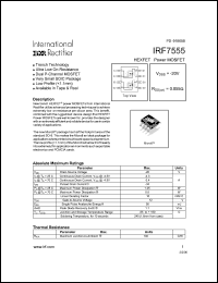 datasheet for IRF7555 by International Rectifier