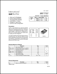 datasheet for IRF7757 by International Rectifier