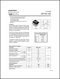 datasheet for IRF7811AV by International Rectifier